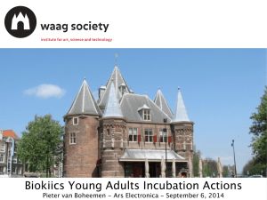 Biokiics Young Adults Incubation Actions