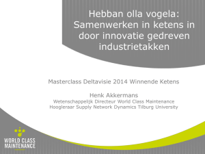 Download de presentatie van Henk Akkermans