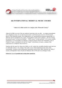 Application Form - Centro Studi Europeo di Musica Medievale