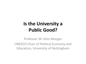 Public perceptions of higher education: *The idea of a university: is it