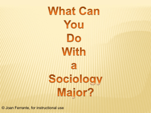 A major in sociology brings many career