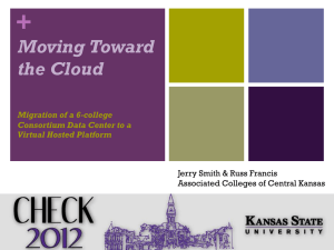 Moving Toward the Cloud - Conference on Higher Education