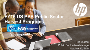 FY15 US PPS Public Sector Harvest Programs