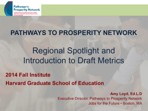 Regional Spotlight, and Measuring Pathways Progress