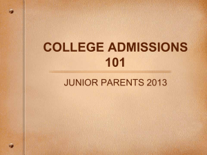 What Junior Parents Need to Know - Ghidotti Early College High