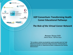 H2P Consortium: Transforming Health Career Educational Pathways