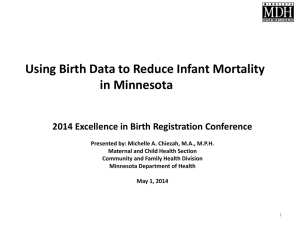 Infant Mortality In Minnesota - Minnesota Department of Health