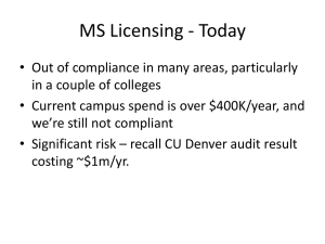 MS Licensing Presentation