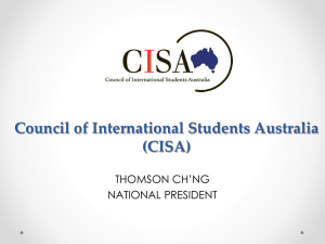 Council Of International Students Australia (CISA)