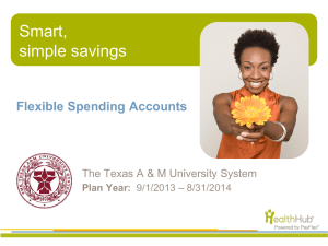 Plan Year - The Texas A&M University System