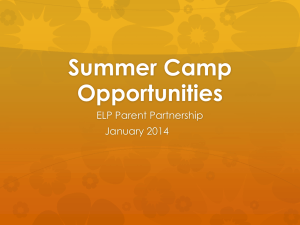 Summer Programs PowerPoint - West Des Moines Community