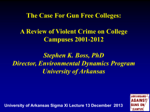 Seminar Slides - University of Arkansas