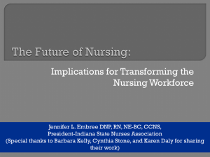 The Initiative on the Future of Nursing