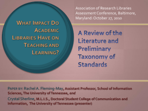 What Impact Do Academic Libraries Have on Teaching - Lib