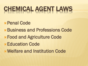LAWS 1 - Chemical Agent Instructor