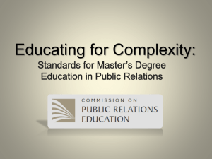 of report - Commission on Public Relations Education