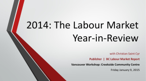 2014: The Labour Market Year-in-Review