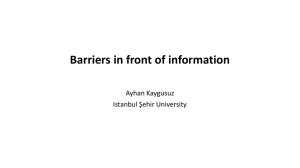 Removing the barriers in front of information, a democratic approach