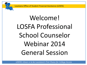 General Session - Louisiana Office of Student Financial Assistance