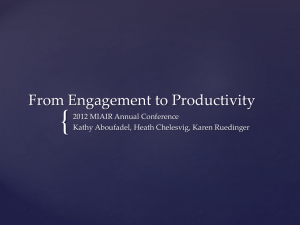 From Engagement to Productivity