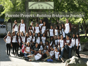 Puente Project: - San Joaquin Delta College