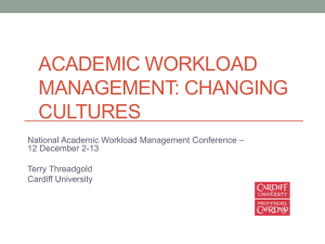 Workload Planning: Changing Cultures