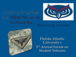 Adapting to College Life - Florida Atlantic University