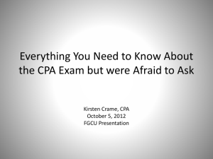 Everything You Need to Know About the CPA Exam but were