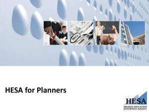 HESA for Planners slides (London 15 May 2013)