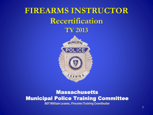 mptc firearms inst recert `09 - `10