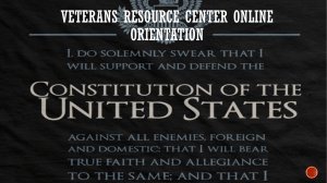 New Veterans Orientation - The University of Texas at Tyler