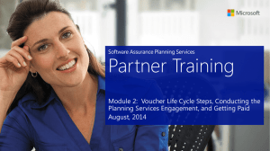 PS Partner training module 2 - Planning Services Partner Portal