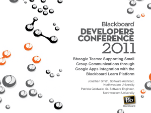 BboogleTeams - EduGarage (Blackboard Developers Network)