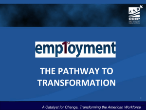 A Catalyst for Change, Transforming the American Workforce