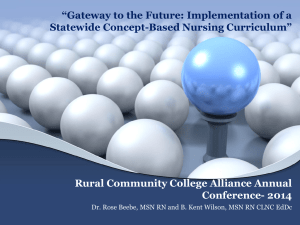 to the PowerPoint. - Rural Community College Alliance