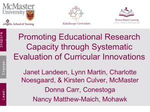 Promoting Educational Research Capacity through Systematic