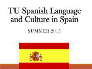 TU Spanish Language and Culture in Spain