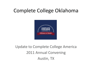 Best Practices from Complete College Oklahoma