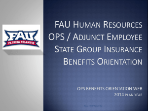 OPS Benefits Orientation Presentation