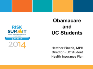 Obamacare Is Good for Students PPT Only