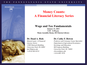 Wage and Tax PowerPoint
