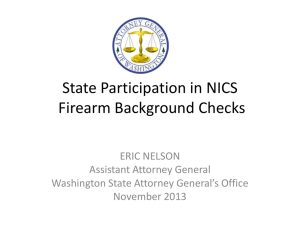 Firearms and Mental Health Background Checks in Washington State