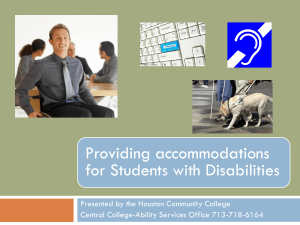 Providing Accommodations - Central College