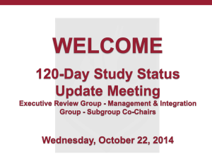 PPT slides from 10/22/14 "Large Group Meeting"