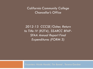 Section - California Community Colleges Chancellor`s Office