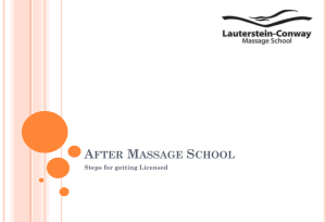 Licensure Exam - TLC Massage Therapy School