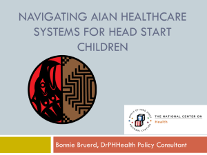 Navigating AIAN Healthcare Systems Webinar PowerPoint