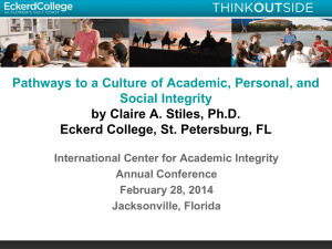 ICAI_2014_Claire_Stiles - Center for Academic Integrity