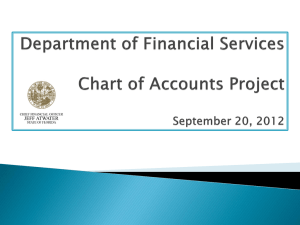 DFS – Charts of Account Project