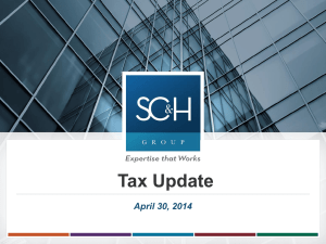 the Tax Update Presentation